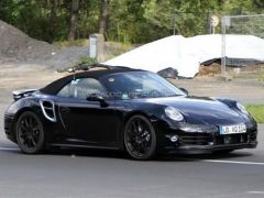 全新保时捷911 turbo敞篷版谍照再曝光