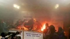 组图:抗议煤炭卖中国  蒙古国一 协会 主席自焚  -